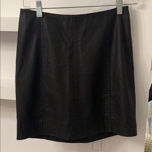 Free People mini leather skirt